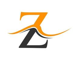 Initial Letter Z Logo Design. Monogram and Creative Alphabet Logotype Vector Template