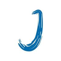 Initial J Splash Water Logo vector