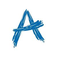 Initial A Splash Water Logo vector