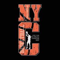 Basketball illustration typography. perfect for t shirt design vector