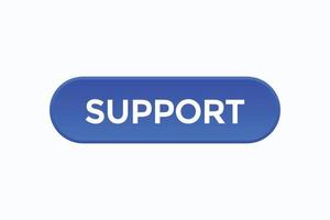 support button vectors.sign label speech bubble support vector