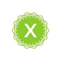Letter Emblem X Logo Identity for Restaurant vector