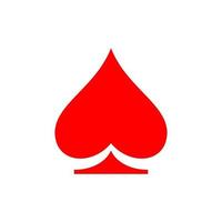 logotipo de casino icono de póquer vector