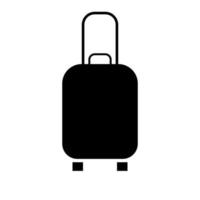 icono de bolsa de viaje avión de vacaciones con tour de bolsa y vector de logotipo de empresa de turismo