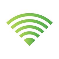 icono de vector de símbolo de señal wifi. plantilla de icono wifi de estilo plano