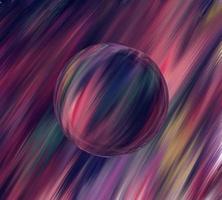 Colorful 3d blurred spherical ball. Vector illustration