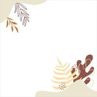 Abstract leaves background vector