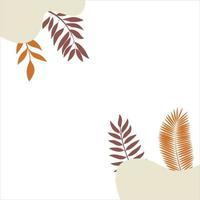 Abstract leaves background vector