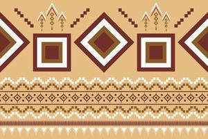 Ethnic fabric pattern geometric style. Sarong Aztec Ethnic oriental pattern traditional orange background. Abstract,vector,illustration. use for texture,clothing,wrapping,decoration,carpet. vector