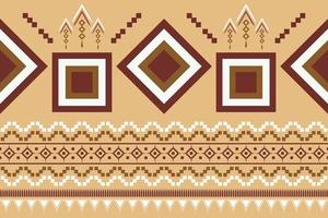 Ethnic fabric pattern geometric style. Sarong Aztec Ethnic oriental pattern traditional orange background. Abstract,vector,illustration. use for texture,clothing,wrapping,decoration,carpet. vector