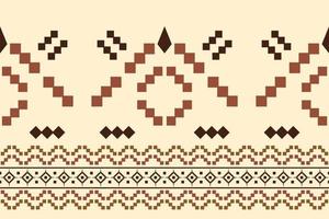 Ethnic fabric pattern geometric style. Sarong Aztec Ethnic oriental pattern traditional orange background. Abstract,vector,illustration. use for texture,clothing,wrapping,decoration,carpet. vector