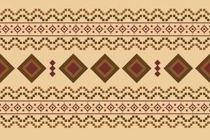 Ethnic fabric pattern geometric style. Sarong Aztec Ethnic oriental pattern traditional orange background. Abstract,vector,illustration. use for texture,clothing,wrapping,decoration,carpet. vector