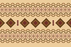 Ethnic fabric pattern geometric style. Sarong Aztec Ethnic oriental pattern traditional orange background. Abstract,vector,illustration. use for texture,clothing,wrapping,decoration,carpet. vector