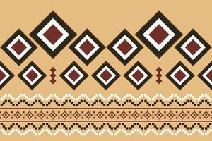 Ethnic fabric pattern geometric style. Sarong Aztec Ethnic oriental pattern traditional orange background. Abstract,vector,illustration. use for texture,clothing,wrapping,decoration,carpet. vector