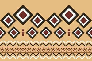 Ethnic fabric pattern geometric style. Sarong Aztec Ethnic oriental pattern traditional orange background. Abstract,vector,illustration. use for texture,clothing,wrapping,decoration,carpet. vector