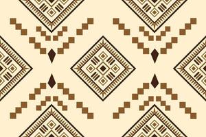 Ethnic fabric pattern geometric style. Sarong Aztec Ethnic oriental pattern traditional orange background. Abstract,vector,illustration. use for texture,clothing,wrapping,decoration,carpet. vector