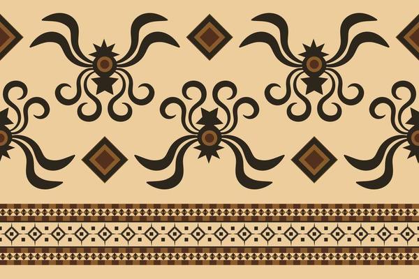 Ethnic fabric pattern geometric style. Sarong Aztec Ethnic oriental pattern traditional orange background. Abstract,vector,illustration. use for texture,clothing,wrapping,decoration,carpet.