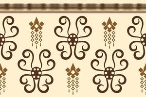 Ethnic fabric pattern geometric style. Sarong Aztec Ethnic oriental pattern traditional orange background. Abstract,vector,illustration. use for texture,clothing,wrapping,decoration,carpet. vector
