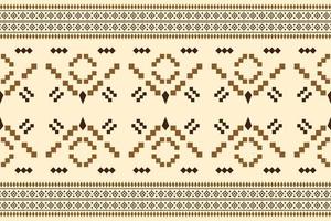 Ethnic fabric pattern geometric style. Sarong Aztec Ethnic oriental pattern traditional orange background. Abstract,vector,illustration. use for texture,clothing,wrapping,decoration,carpet. vector