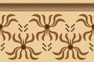 Ethnic fabric pattern geometric style. Sarong Aztec Ethnic oriental pattern traditional orange background. Abstract,vector,illustration. use for texture,clothing,wrapping,decoration,carpet. vector