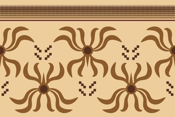 Ethnic fabric pattern geometric style. Sarong Aztec Ethnic oriental pattern traditional orange background. Abstract,vector,illustration. use for texture,clothing,wrapping,decoration,carpet.