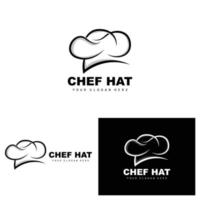 logotipo de sombrero de chef, vector de chef de restaurante, diseño para restaurante, catering, charcutería, panadería