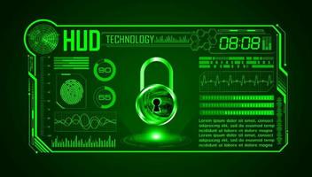 Modern HUD Technology Screen Background vector