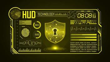 Modern HUD Technology Screen Background vector