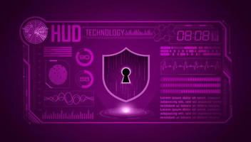 Modern HUD Technology Screen Background vector