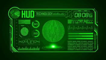 fondo de pantalla de tecnología hud moderna vector