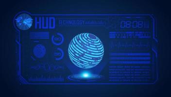 Modern HUD Technology Screen Background vector