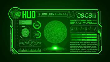 fondo de pantalla de tecnología hud moderna vector