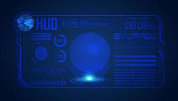 Modern HUD Technology Screen Background vector