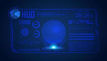 Modern HUD Technology Screen Background vector