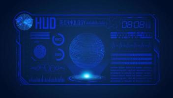 Modern HUD Technology Screen Background vector