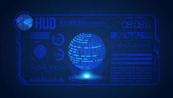 Modern HUD Technology Screen Background vector