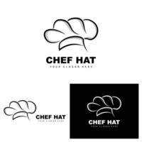 logotipo de sombrero de chef, vector de chef de restaurante, diseño para restaurante, catering, charcutería, panadería