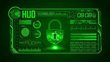 Modern HUD Technology Screen Background vector