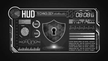 Modern HUD Technology Screen Background vector