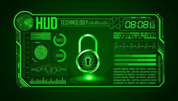 Modern HUD Technology Screen Background vector