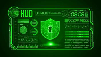 Modern HUD Technology Screen Background vector