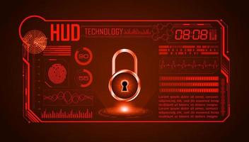 Modern HUD Technology Screen Background vector