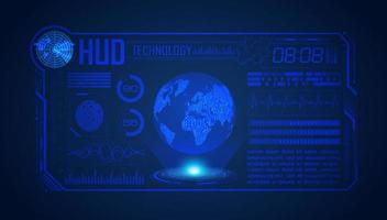 Modern HUD Technology Screen Background vector