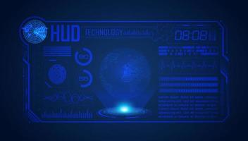 Modern HUD Technology Screen Background vector