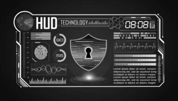 Modern HUD Technology Screen Background vector