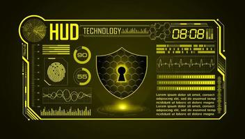 Modern HUD Technology Screen Background vector