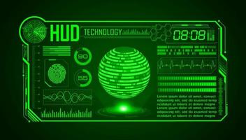 fondo de pantalla de tecnología hud moderna vector