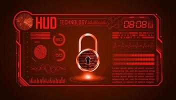 Modern HUD Technology Screen Background vector