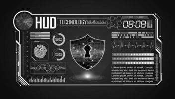 Modern HUD Technology Screen Background vector