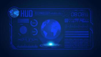 Modern HUD Technology Screen Background vector